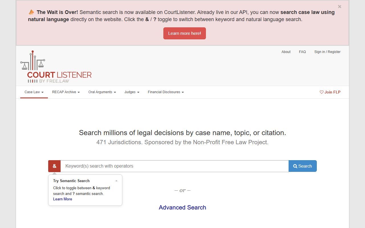 CourtListener free docket search used alongside Nueces County court dockets