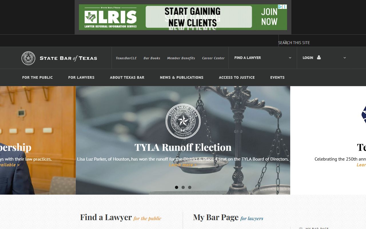 State Bar of Texas lawyer referral resource for Nueces County court records help